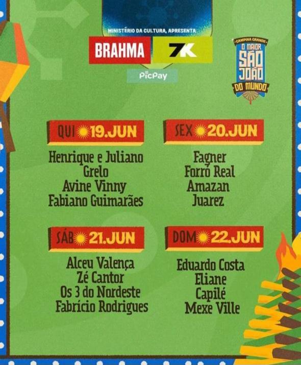 Apt 2 Km De Distancia Do Parque Do Povo Para O Maior Sao Joao Do Mundo كامبينا غراندي المظهر الخارجي الصورة