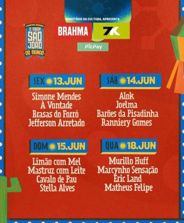 Apt 2 Km De Distancia Do Parque Do Povo Para O Maior Sao Joao Do Mundo كامبينا غراندي المظهر الخارجي الصورة